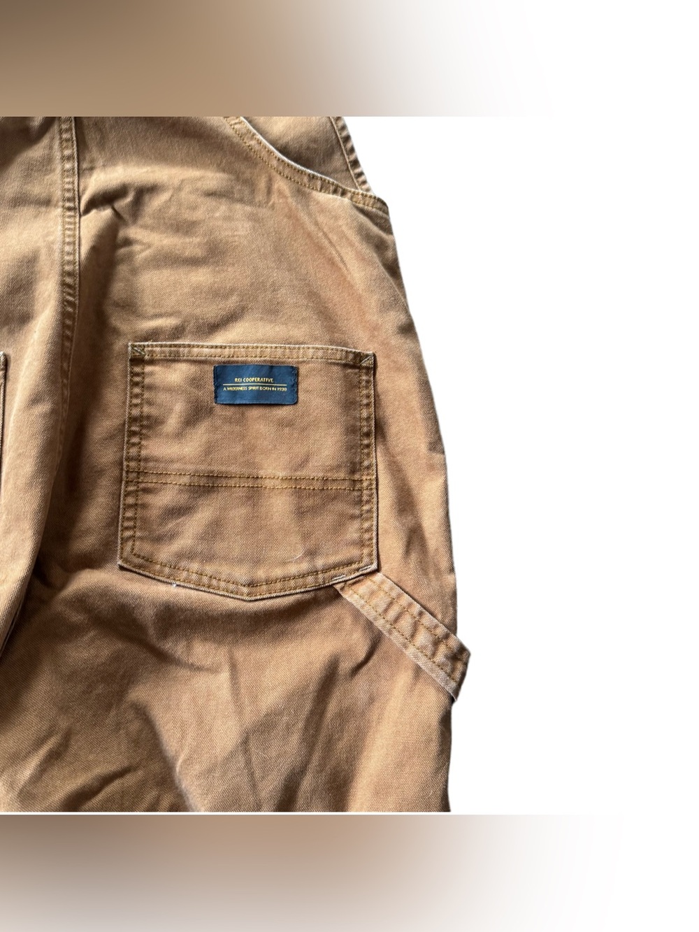 REI Co-op Trailsmith Women's 4 Overalls Canvas Double Knee Outdoor Gorpcore - Picture 7 of 7